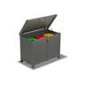 Utility Enclosure D:850mm W:2000mm H:1250mm Slate Grey