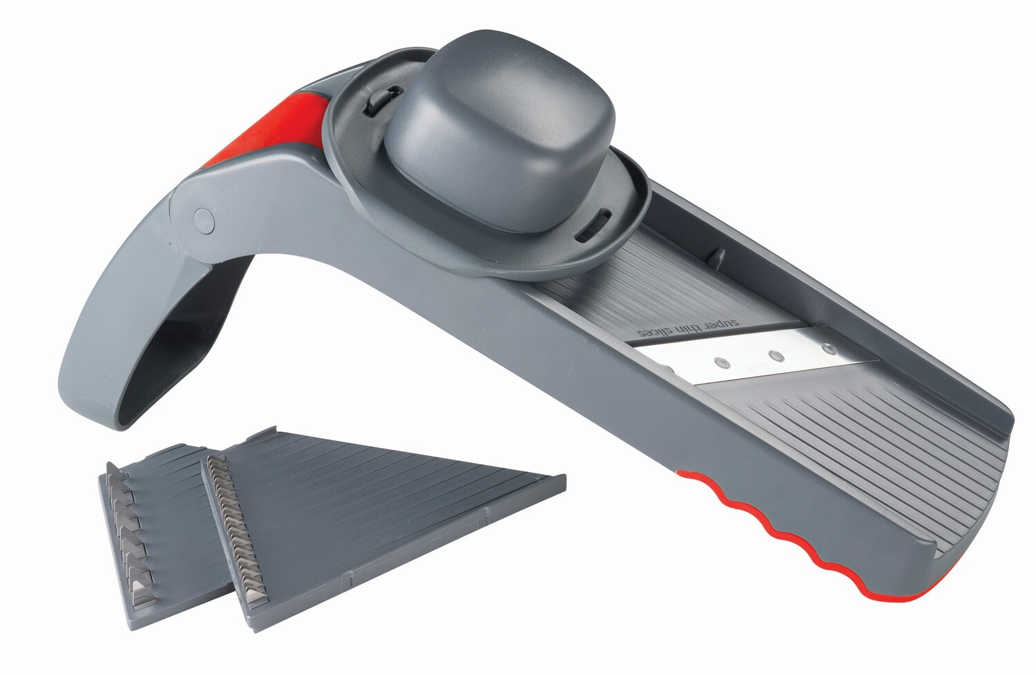 Folding Mandolin Slicer With Cutting Blades And Storage Box