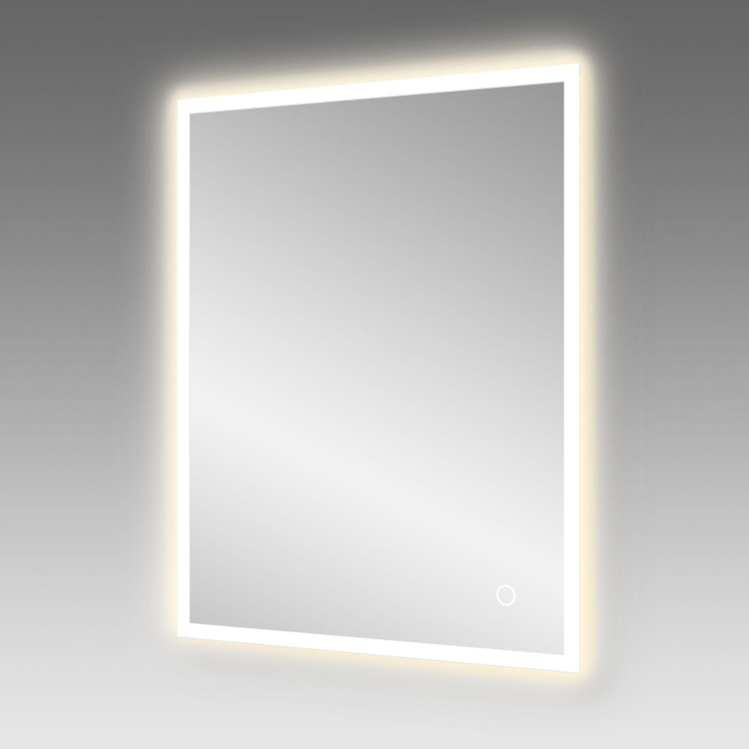 Front and Backlit LED Mirror with Demister 750 x 600mm