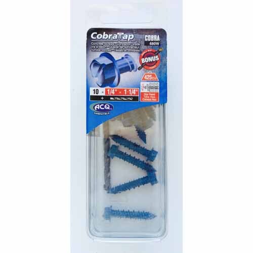 Concrete Screws Hex Head 10 Pack