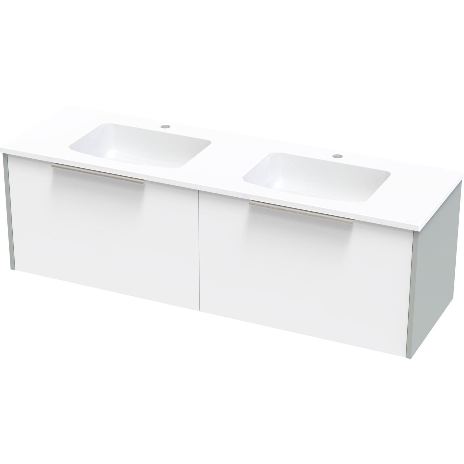 Nikau Grove 1500Db Single Drawer Ultra Gloss White/Colour