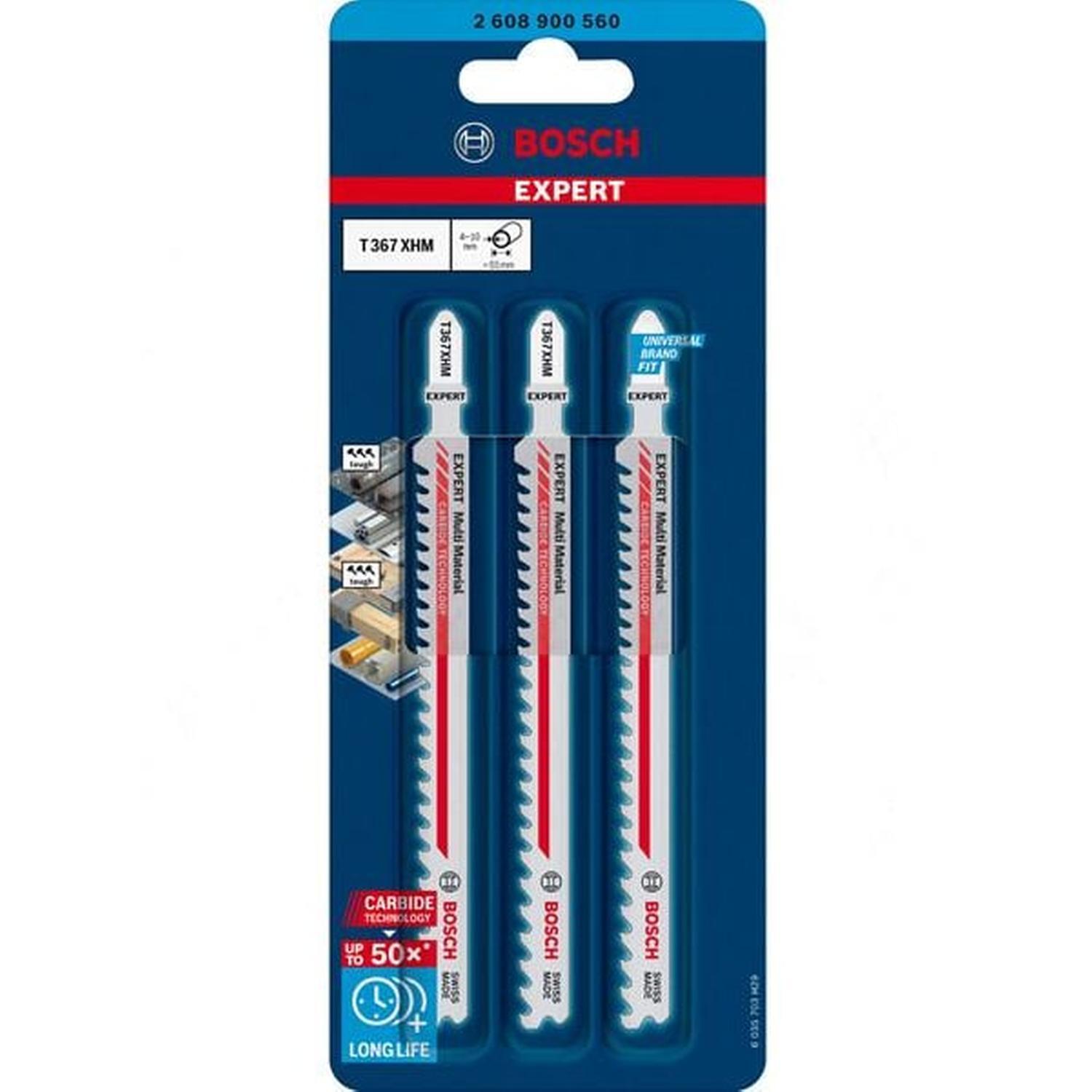 Multi Material Thick and Thin T367XHM Jigsaw Blade 3PK 132mm