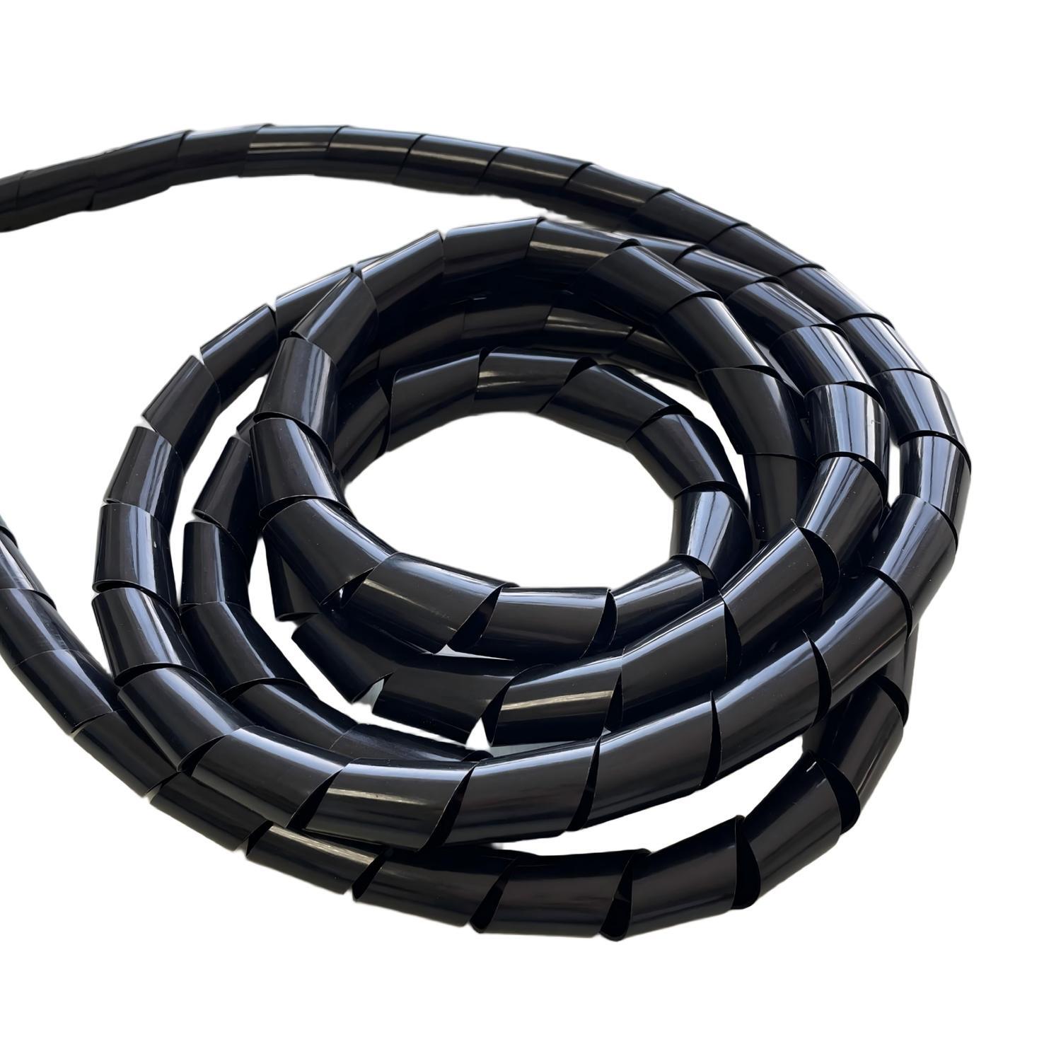 Spiral Cable Wrap 20mm x 5m Black