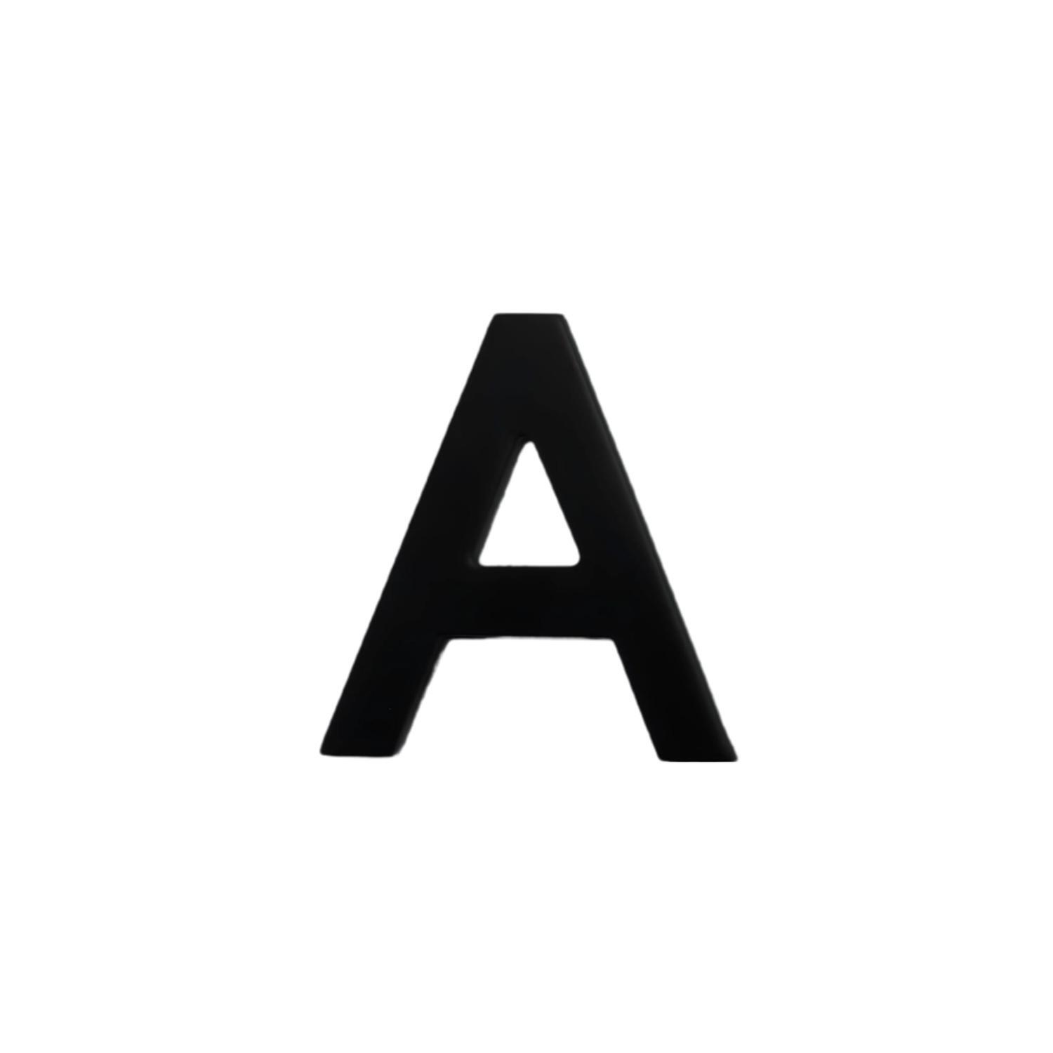 Adhesive Black Alphabet #A 50mm