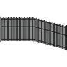 Belle Aluminium Fence Panel  H:1800mm W:2430mm Black