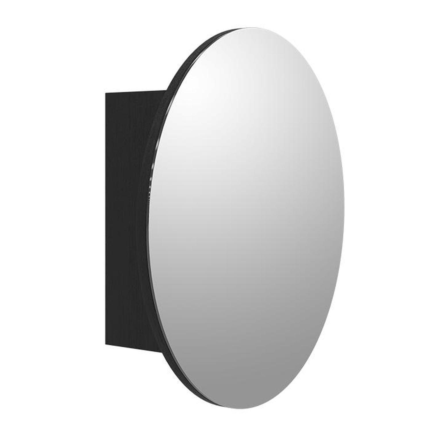 Mirror Cabinet 600mm Black