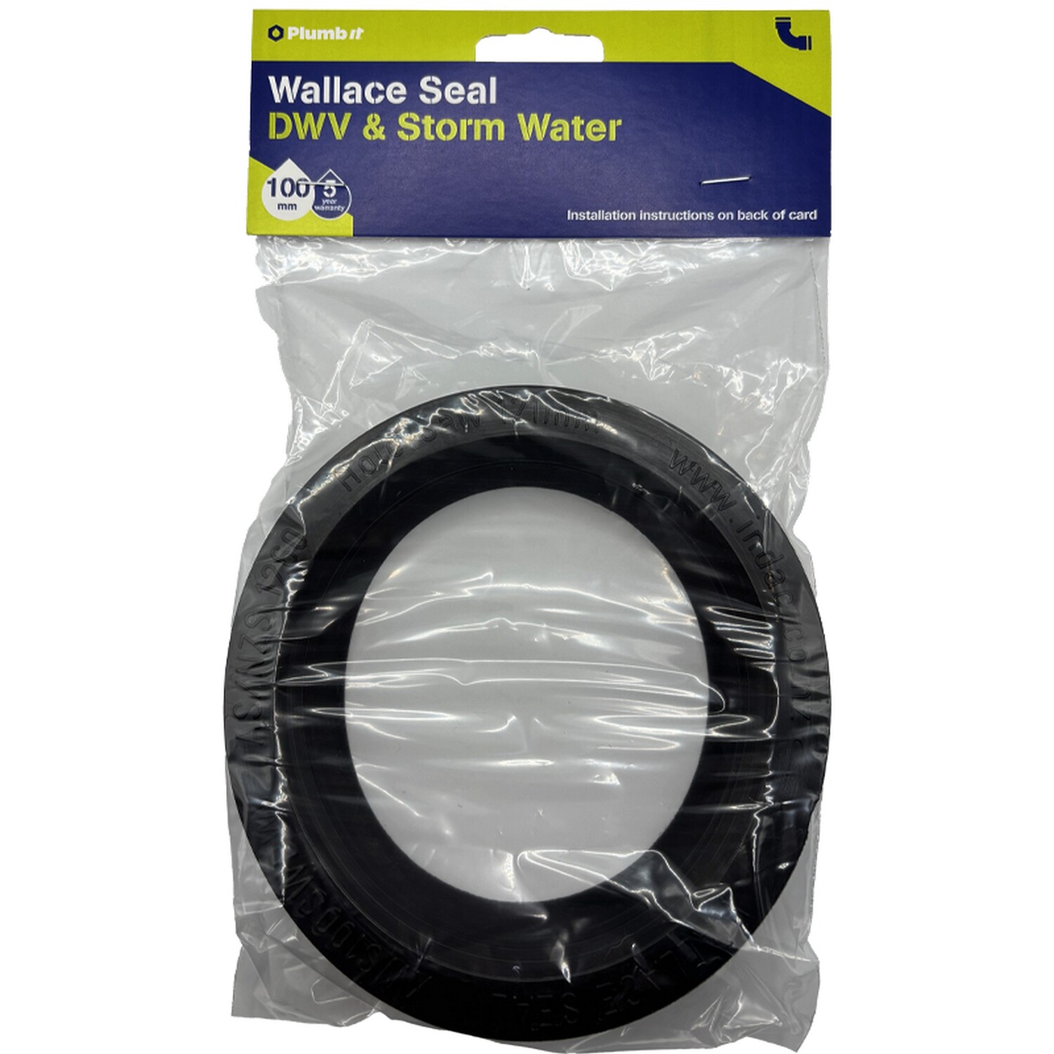 DWV and Storm Water Wallace Seal 100mm Black