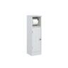 Bathroom Cabinet with Toilet Roll Holder  White
