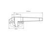 Window Handle Wedgeless Low Profile Right-Hand Face Fix 93mm Black