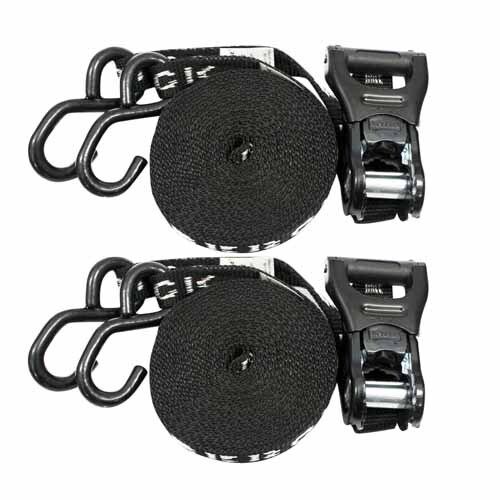 TIEDOWN RATCHET 25MM X 5M 750BS 2PK