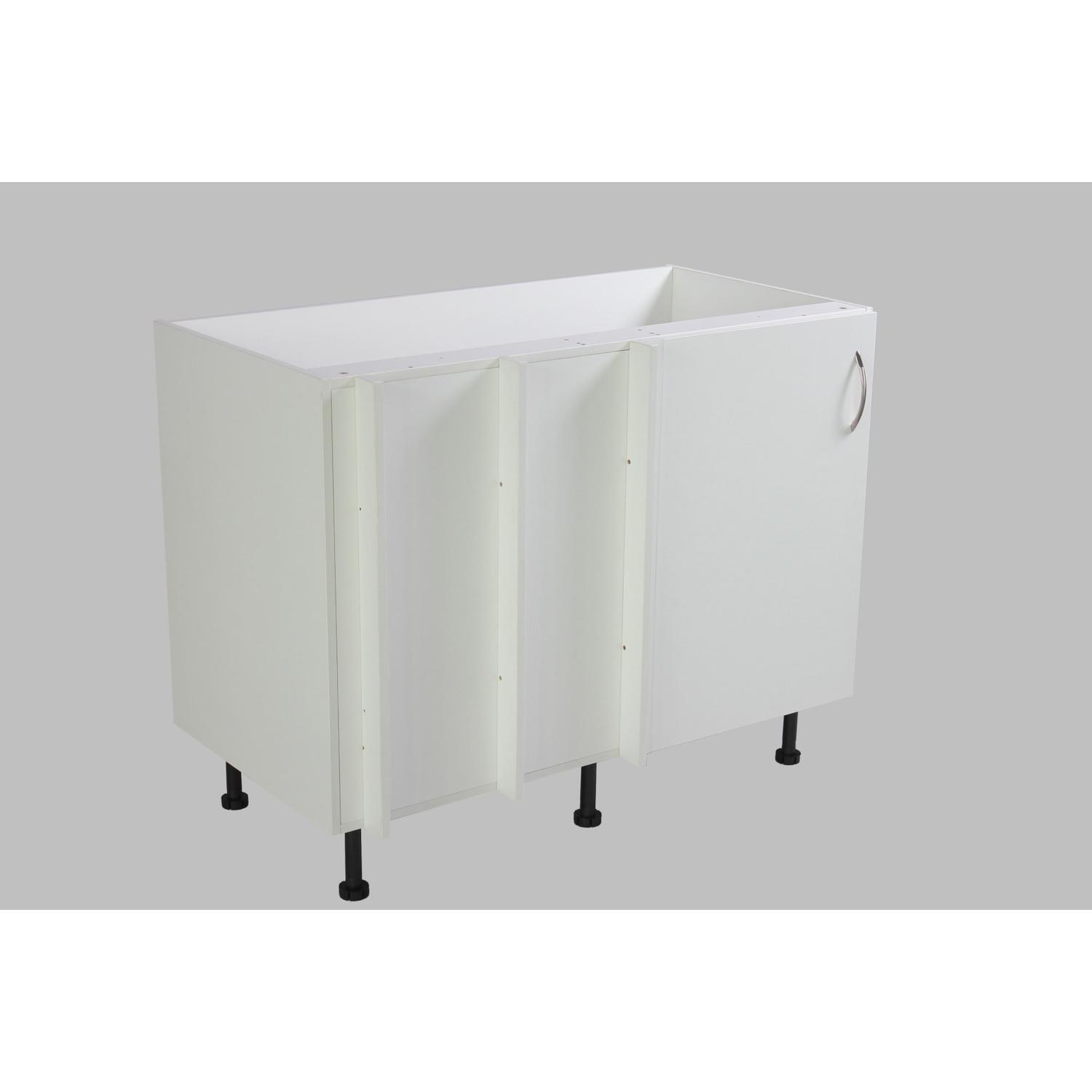 Grab and Go Corner Base Cabinet 1100mm White