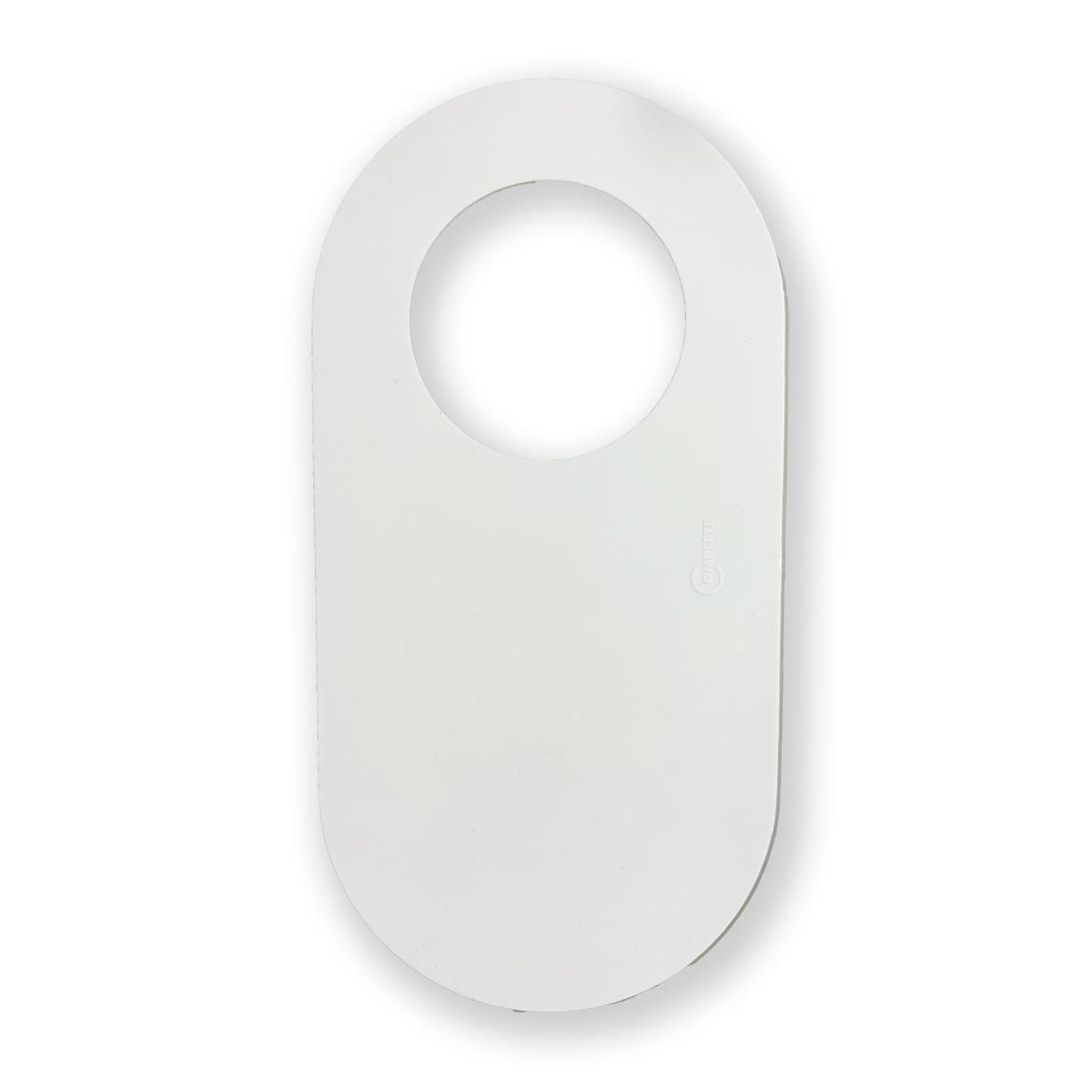Goof Flange PVC Oval Adhesive 50mm White