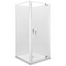 Emerald Emerald II Square Pivot Shower 1000mm x 1000mm White