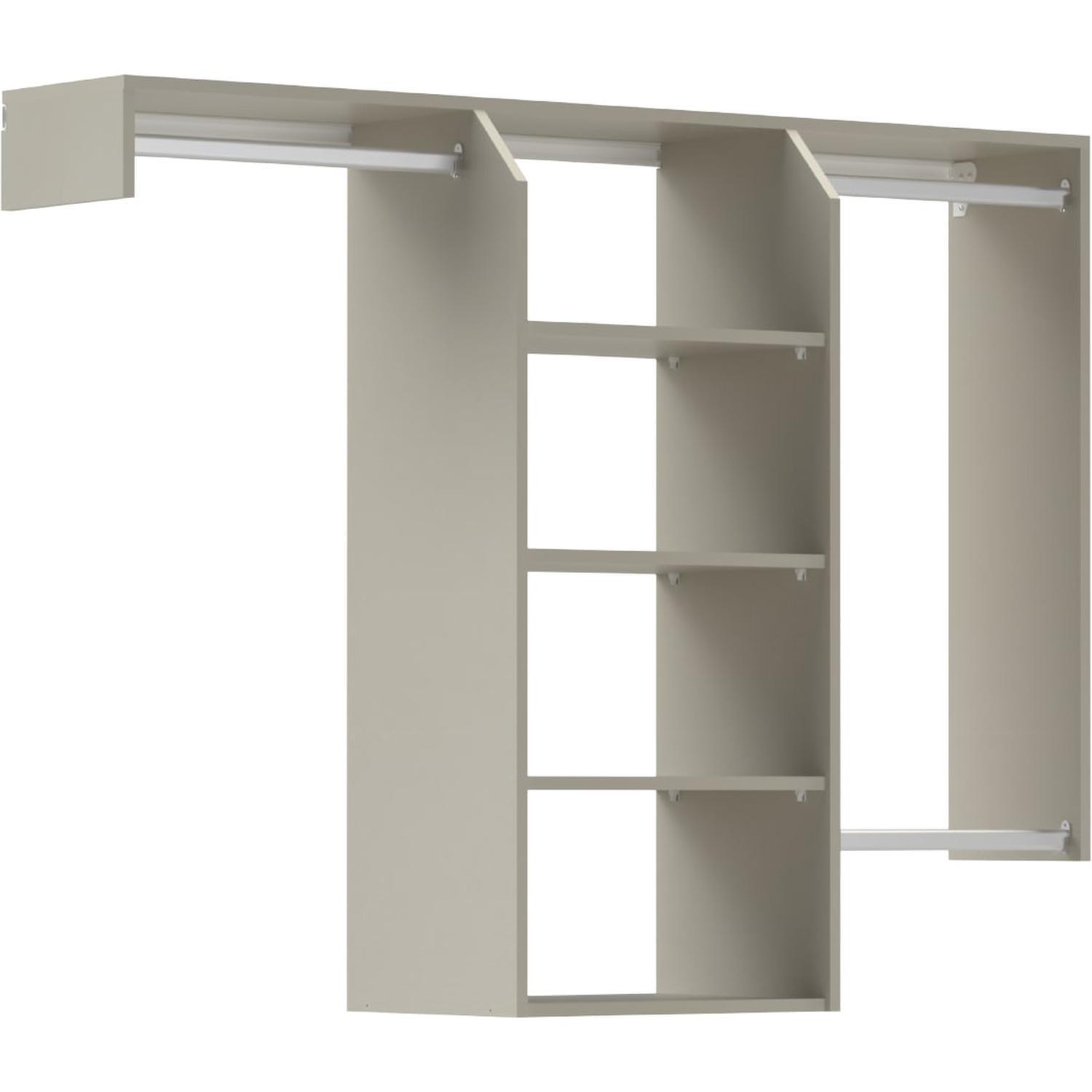 Customisable Wardrobe (Small) 1450-1600 mm Mist Grey