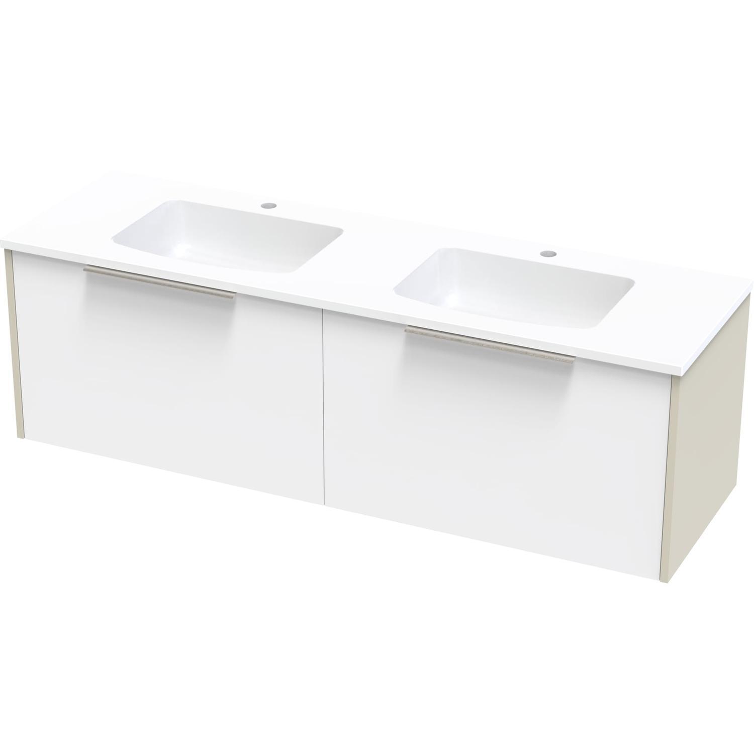 Nikau Grove 1500Db Single Drawer Ultra Gloss White/Colour