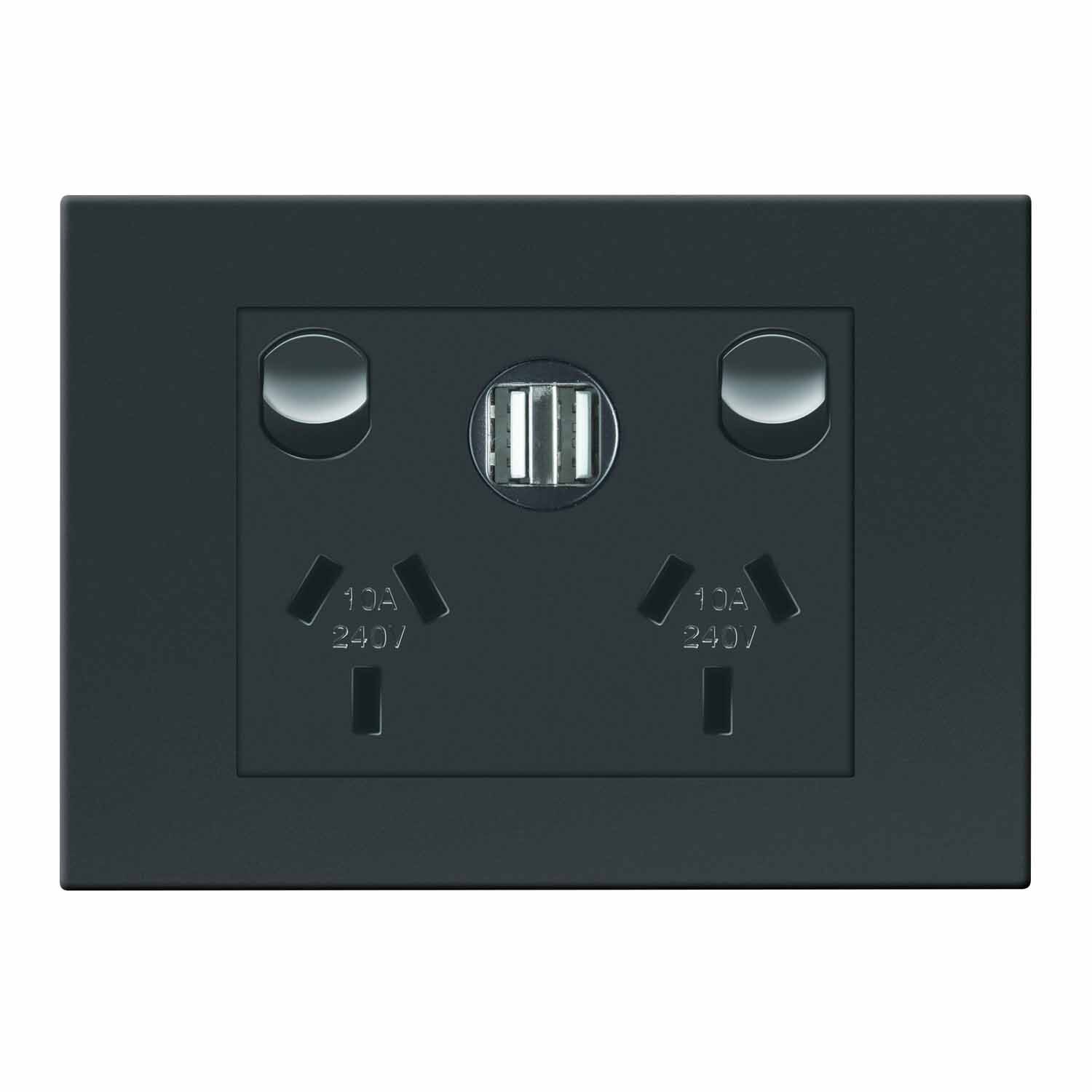 Vivo Double Powerpoint With Integrated USB
