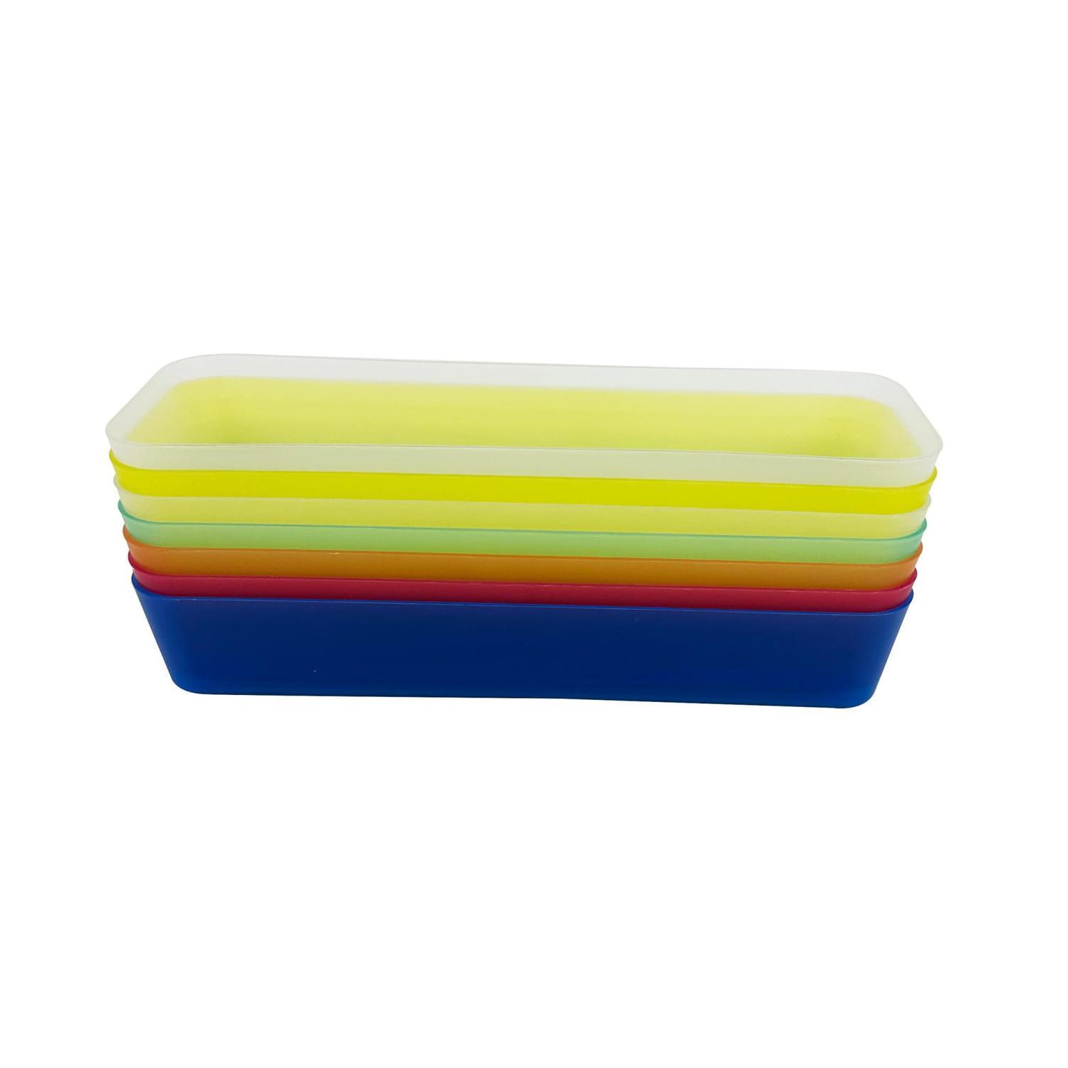 Rainbow Organisers 26X8X4.5cm 7 pack