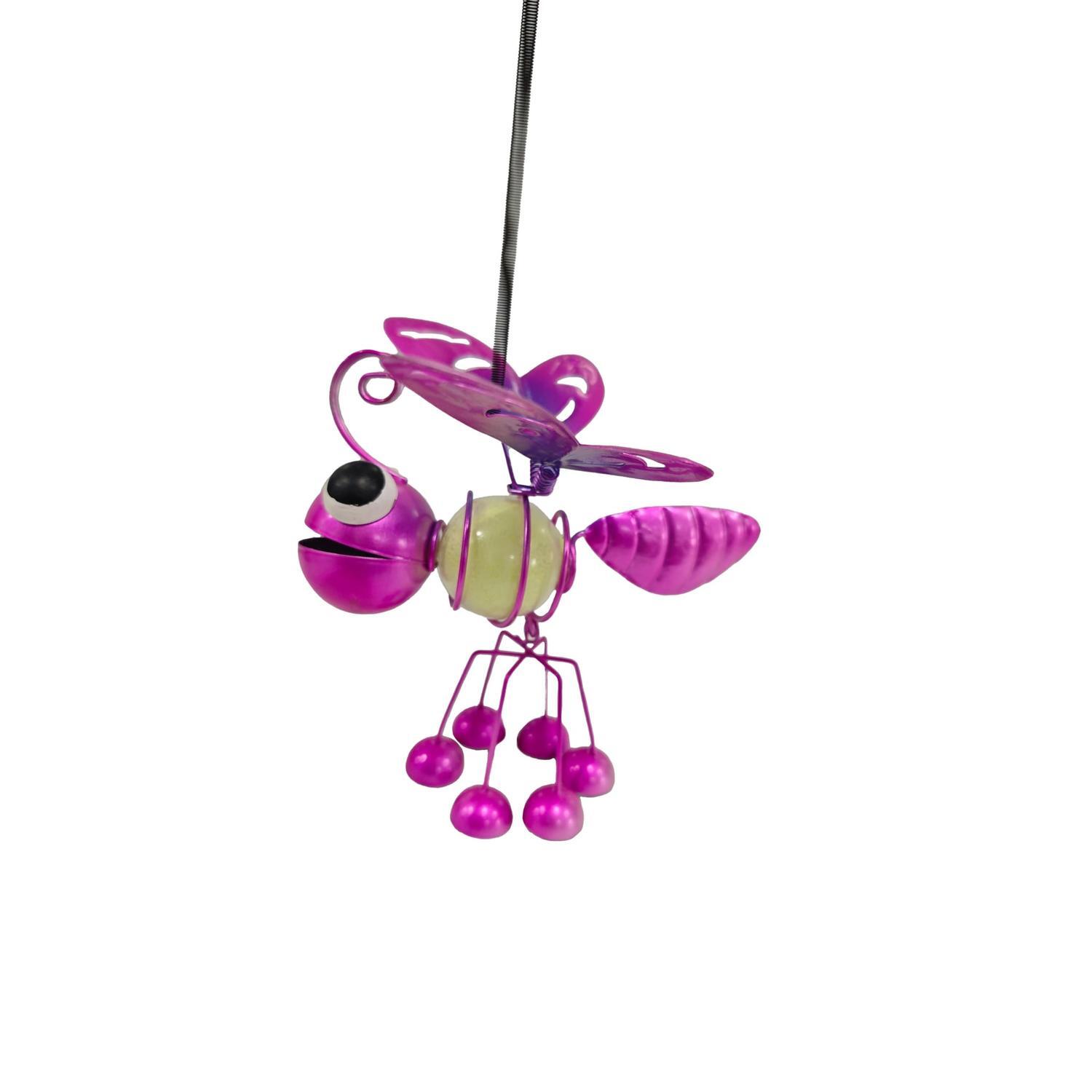 Hanging Glow in the Dark Bug Garden Décor Purple