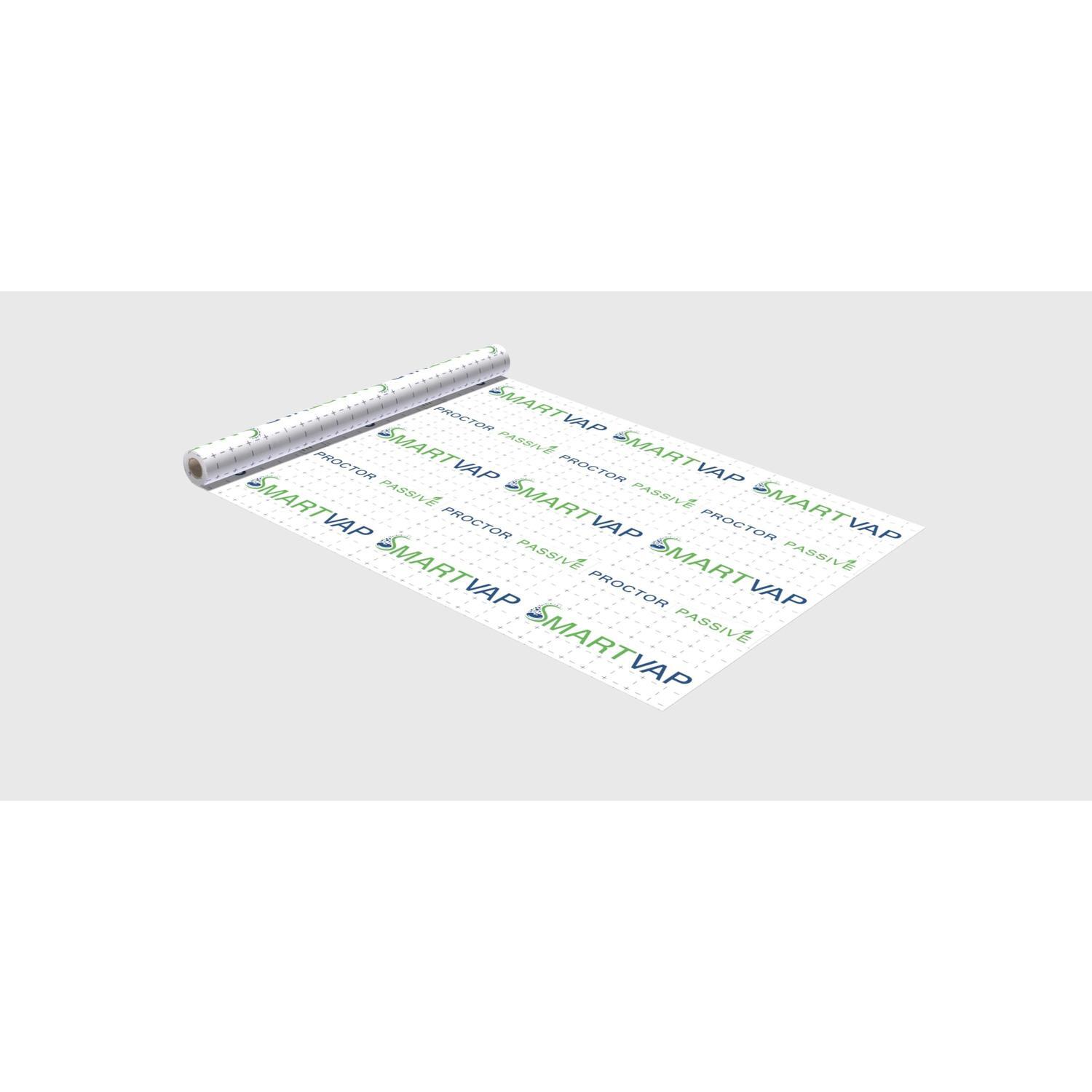 Air barrier  H: 1500mm x L: 30m 45m2  White with green and blue printing