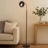 Owl Glass Shade Floow Lamp 145cm Smoke