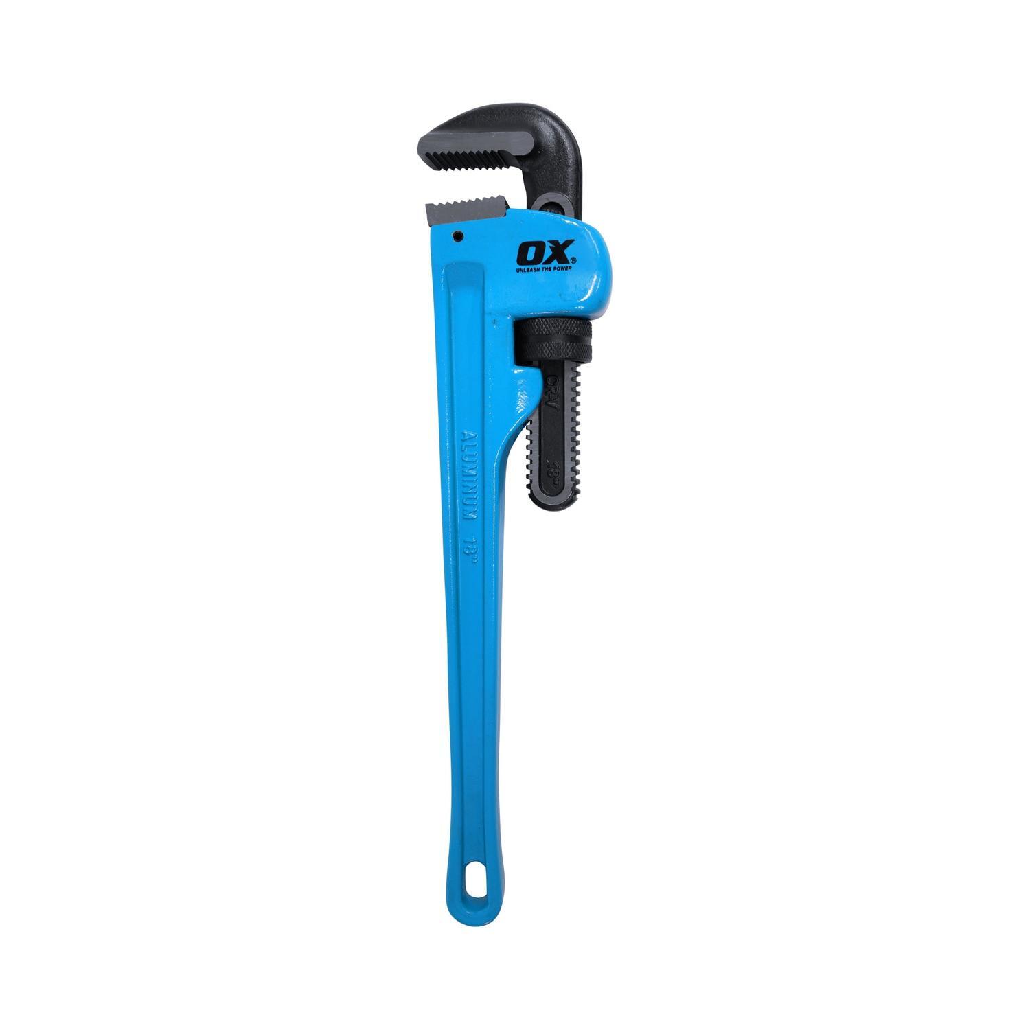 Aluminium Stillson Wrench 450mm Black/Blue