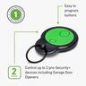 Two Button Keyring Garage Remote  Green