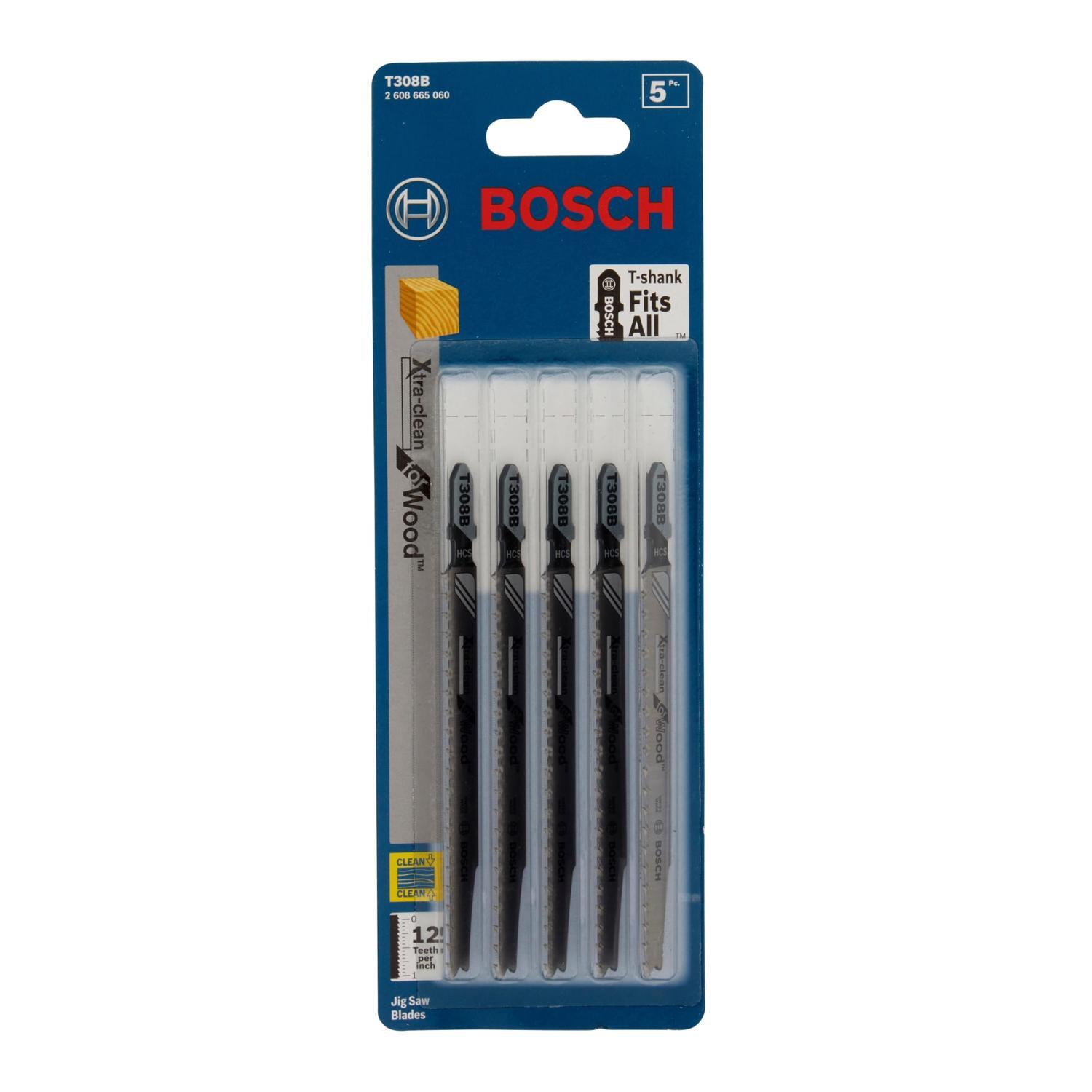 T-Shank Jigsaw Blade for Wood T308B - 5 Piece