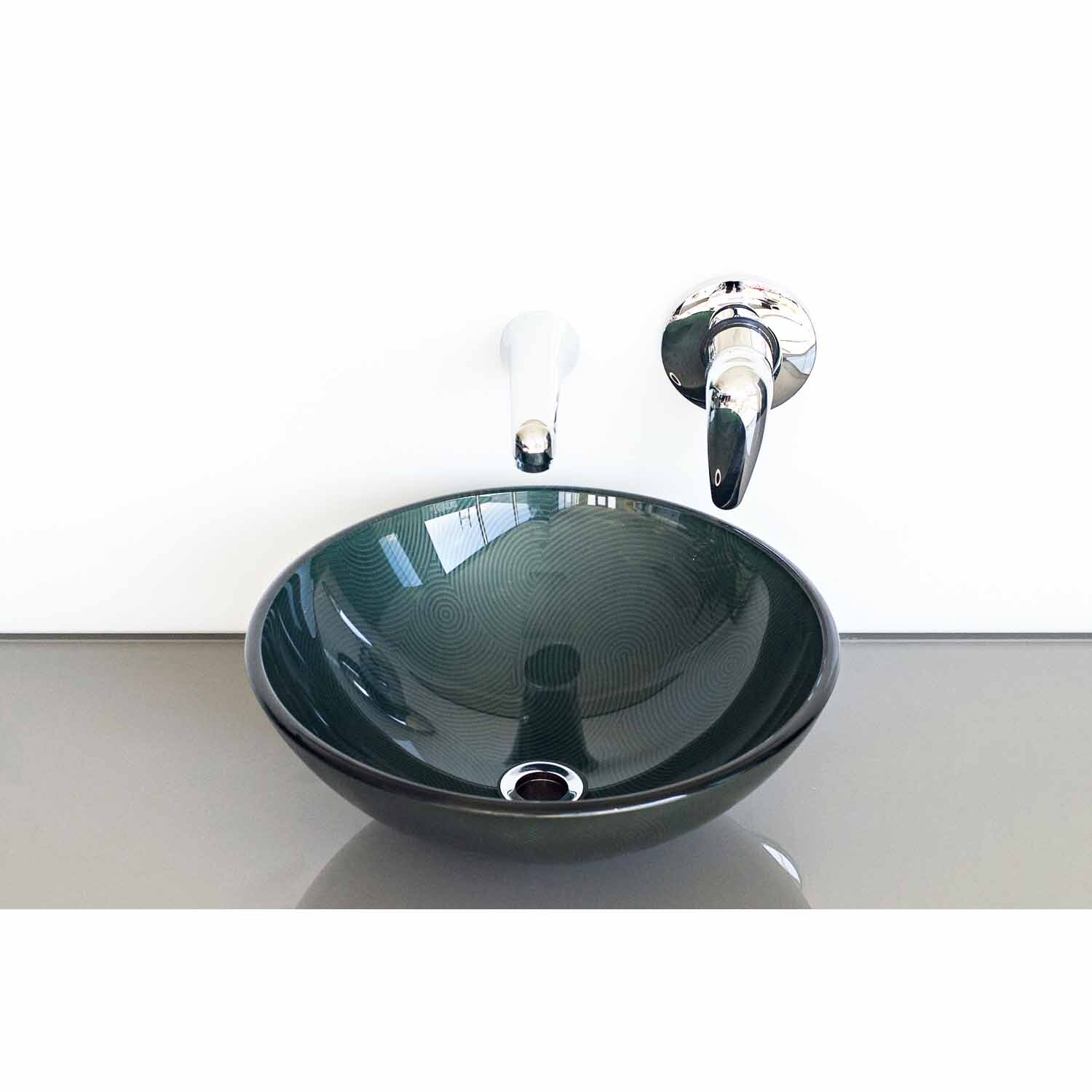 MZ007-Round with Lines Vanity Basin