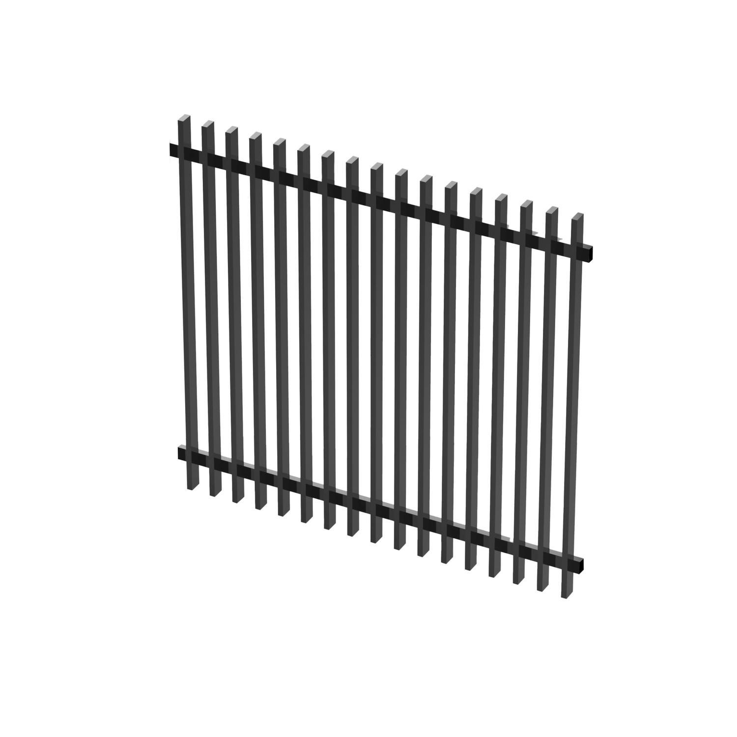 Fence Panel W: 1980mm, H: 1800mm Ebony