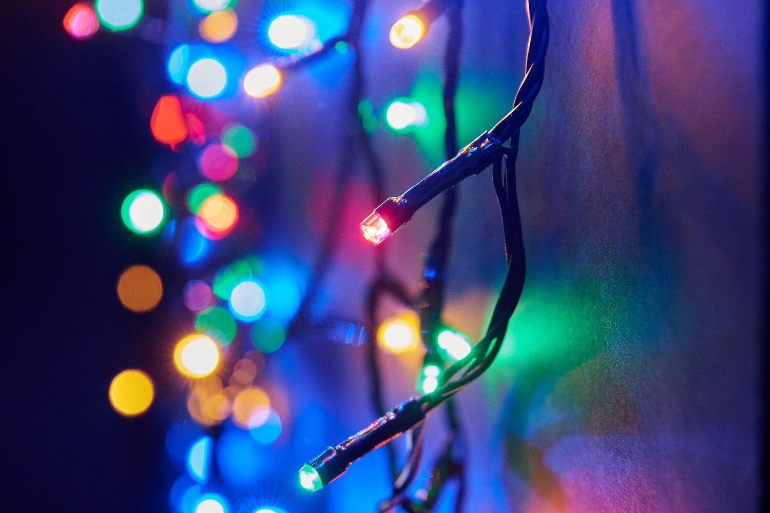 String Light Lighted wire length: 50m / Low Voltage Multi Colour