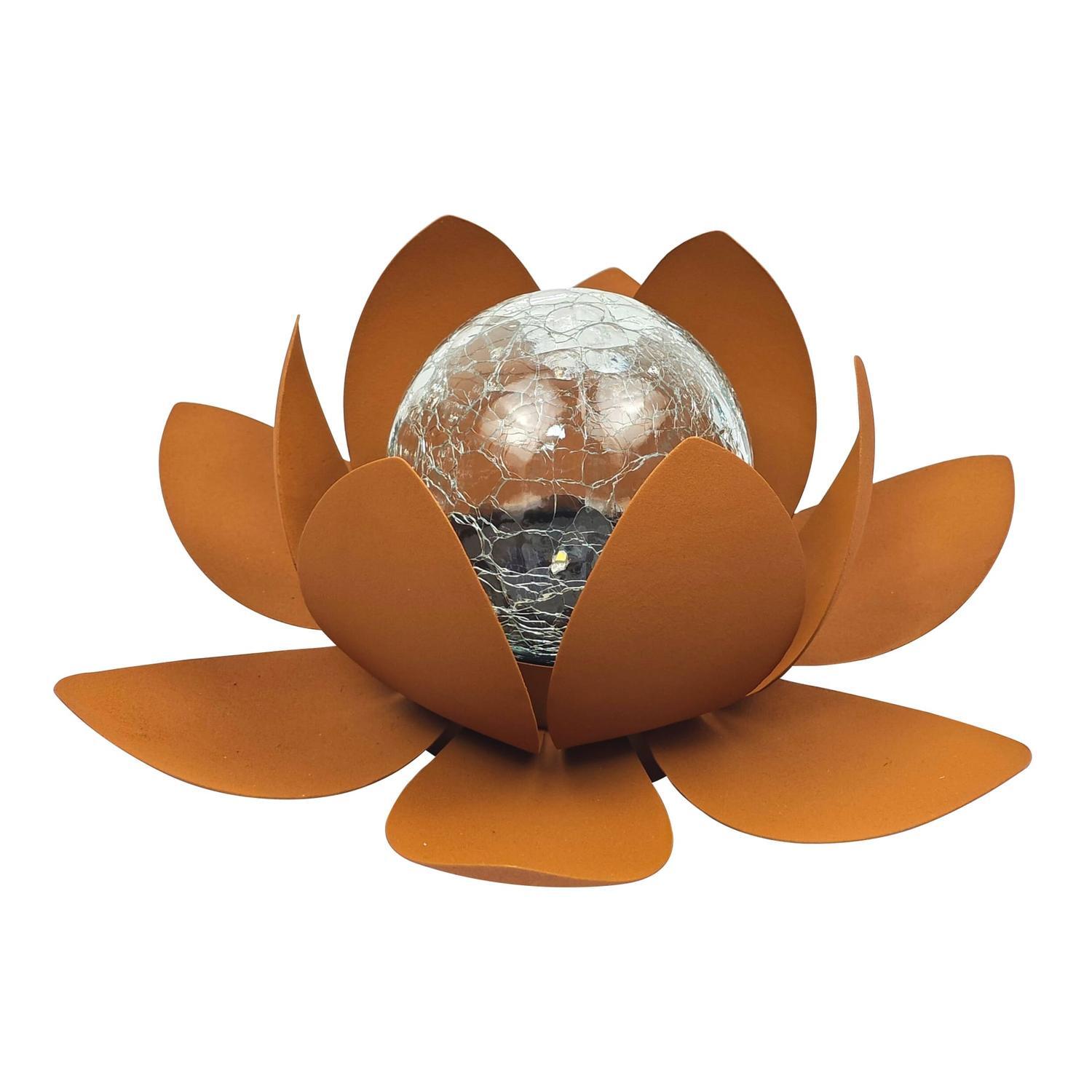 Solar Lotus Flower Light 26 x 11cm Warm White