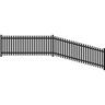 Alpha Aluminium Fence Panel  H:950mm W:2430mm Black