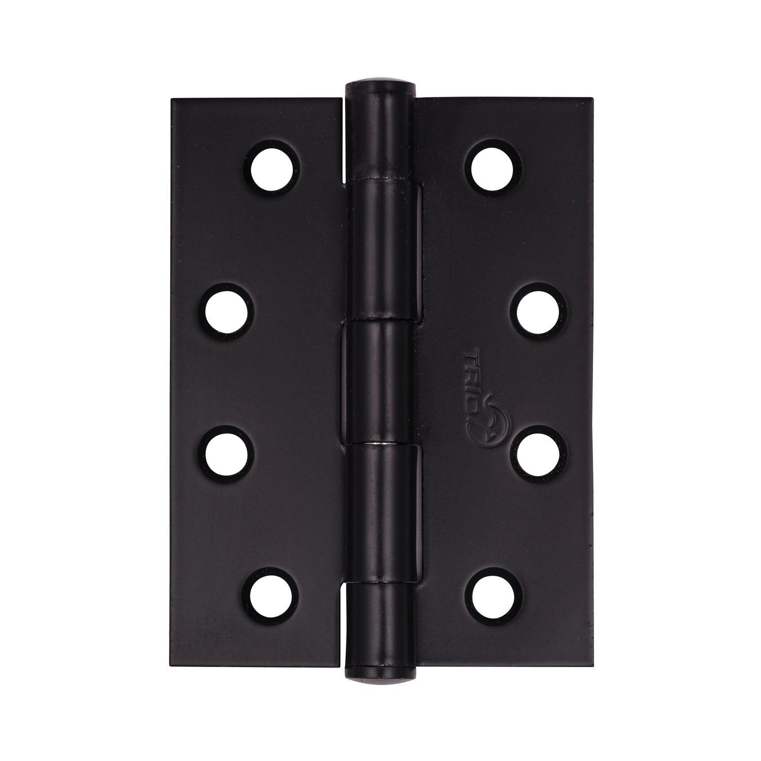 Butt Hinge Fixed 100mm Black