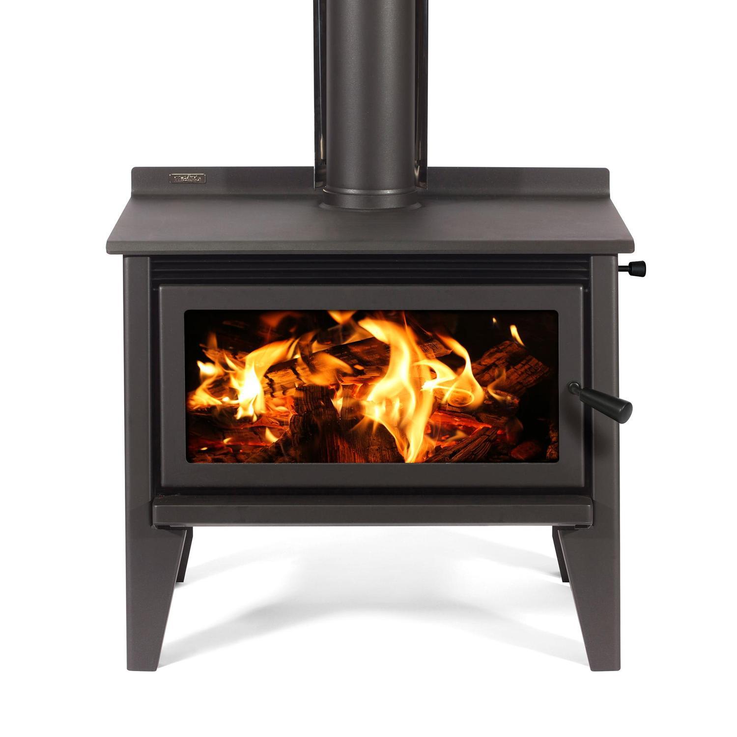 LTD Mega Rad Leg 21kW Wood Fire and Standard Flue Kit