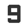 StreetGlo Solar Illuminated Number - Nine