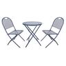 Porto Outdoor Cafe Setting 3 Piece Blue