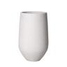 Round Terrazzo Vase Pot L White