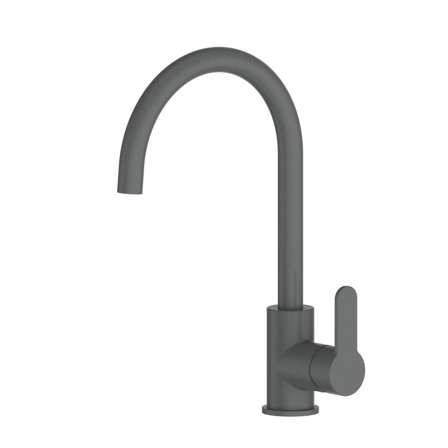 Gooseneck Sink Mixer Gun Metal