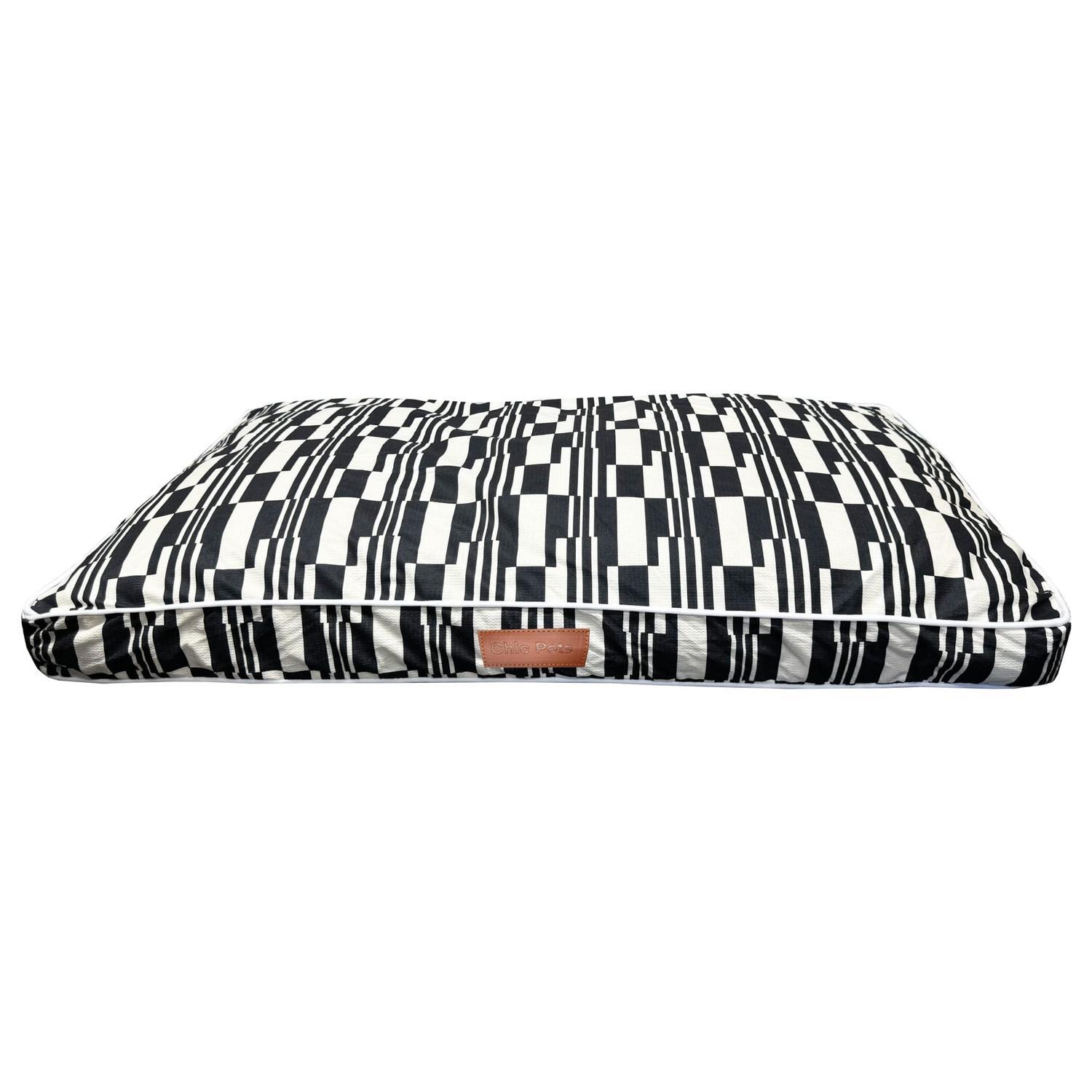 Dog Bed Cushion Print Rectangular Medium