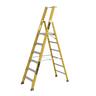 6 Step Platform Ladder 150 kg Rated Fibreglass