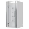 Alcove Frameless Hinged Corner Mould Acrylic Shower 1000 x 1000 x 1990mm Chrome