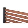 Composite Fence Panel With Slat Top