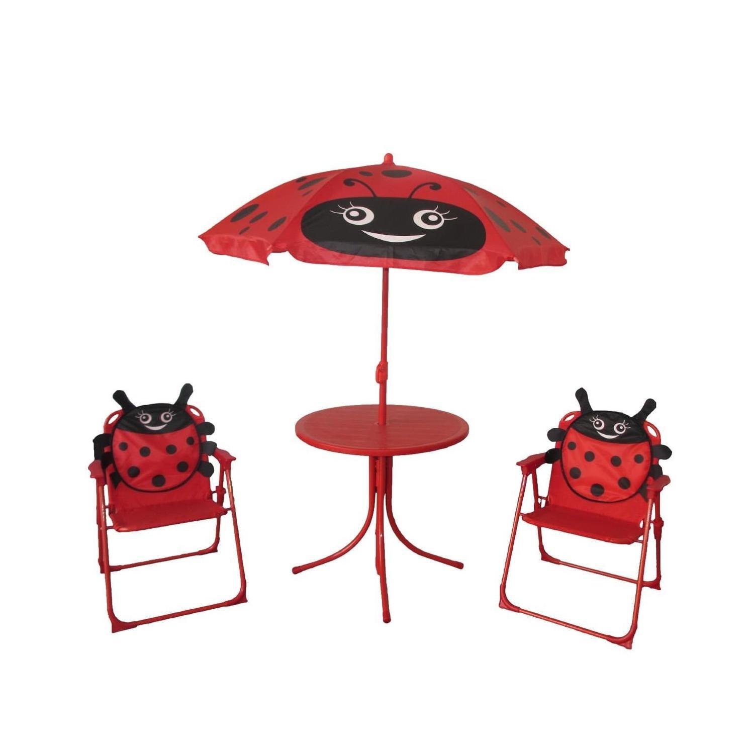 Kids Outdoor LadyBirdTable & Chair Set