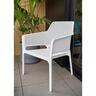 Outdoor Lounge Setting 3 Piece Seats 2 White