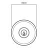 Paradigm Deadbolt Round Rose