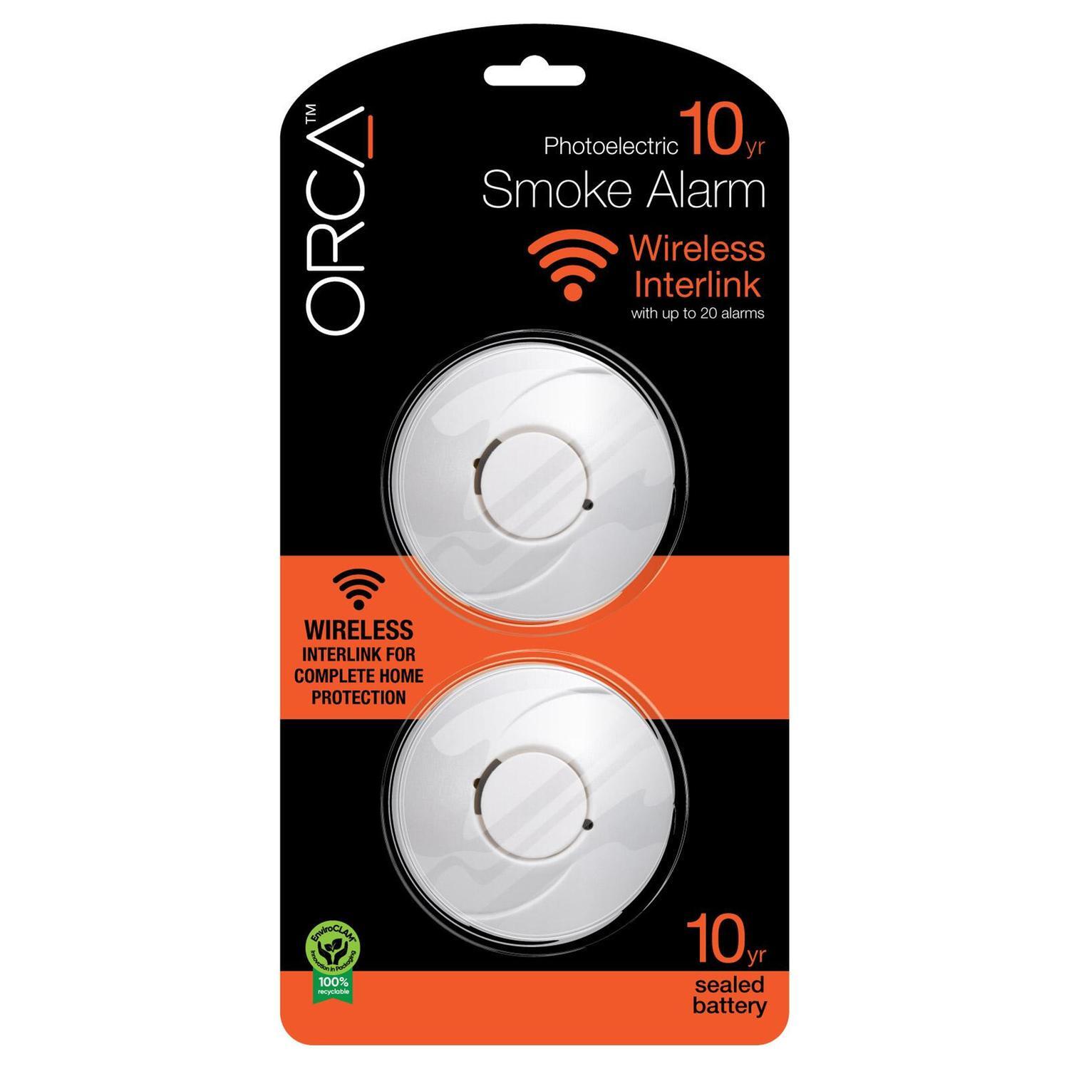 Photoelectric Wireless Smoke Alarm 10 Year