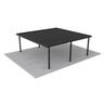 Double Carport L: 6050mm, W:6000mm, H:2100mm Black
