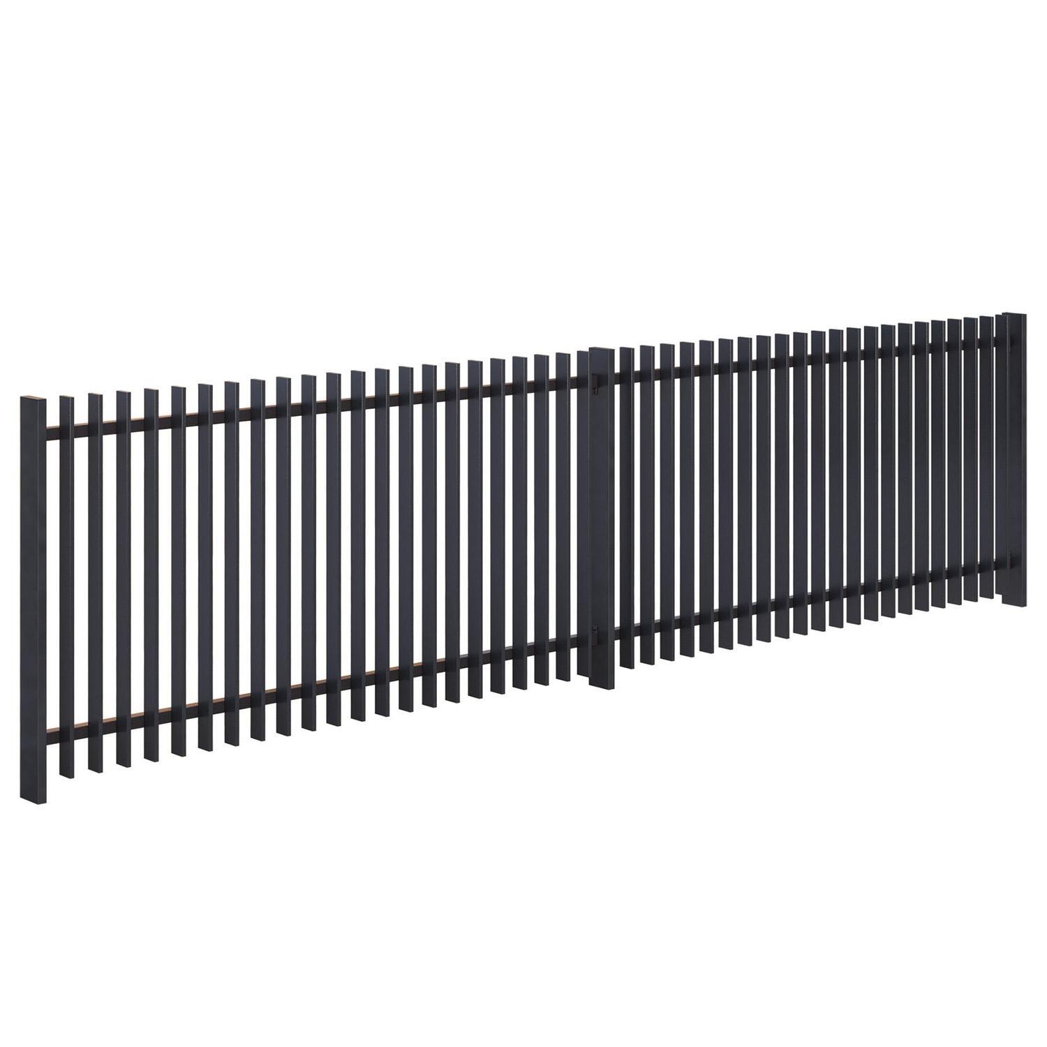 Vertex Fence Panel H: 1200mm W: 2400mm Black