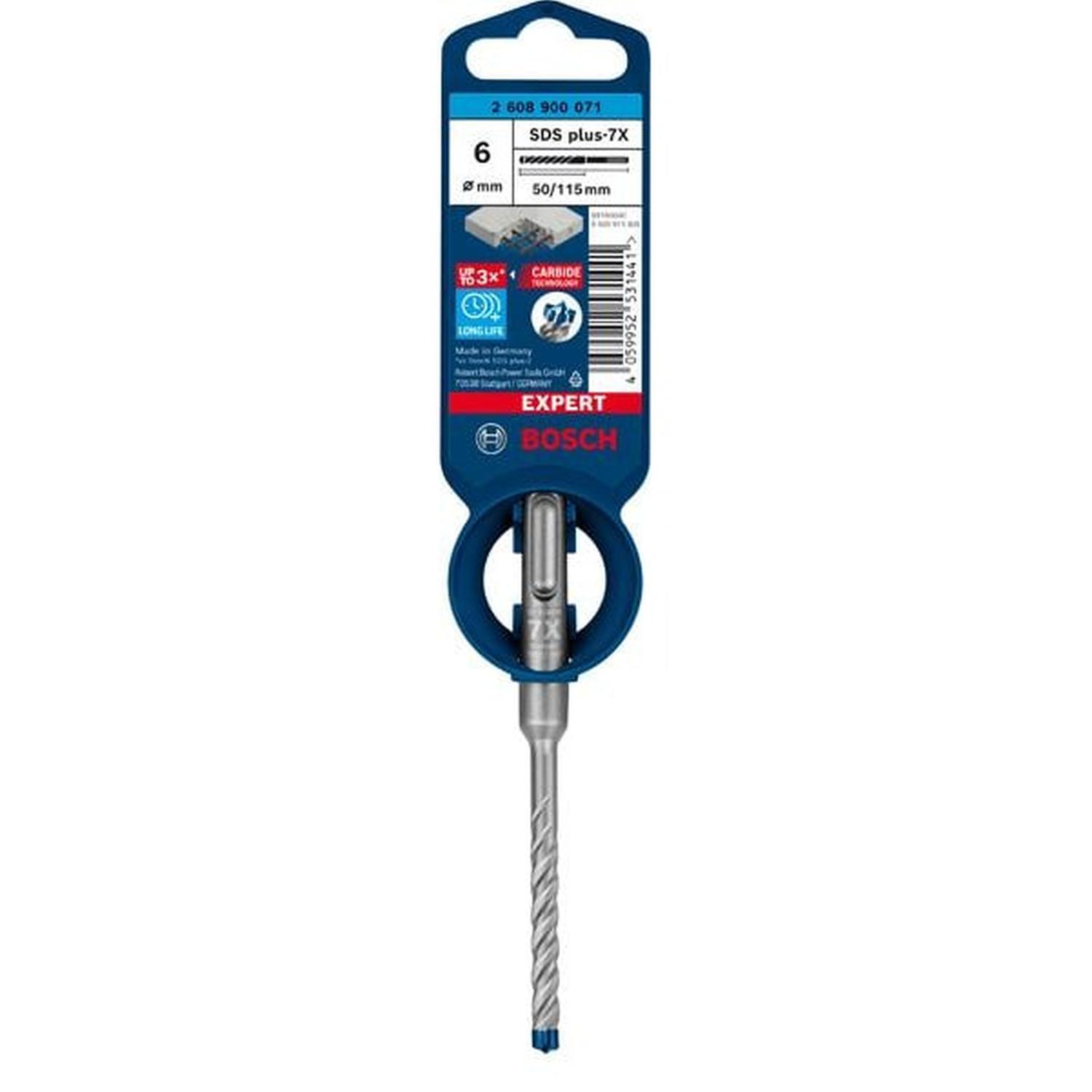 SDS Plus-7x Hammer Drill Bit 6 x 50 x 115mm