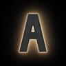 StreetGlo Solar Illuminated Letter - A